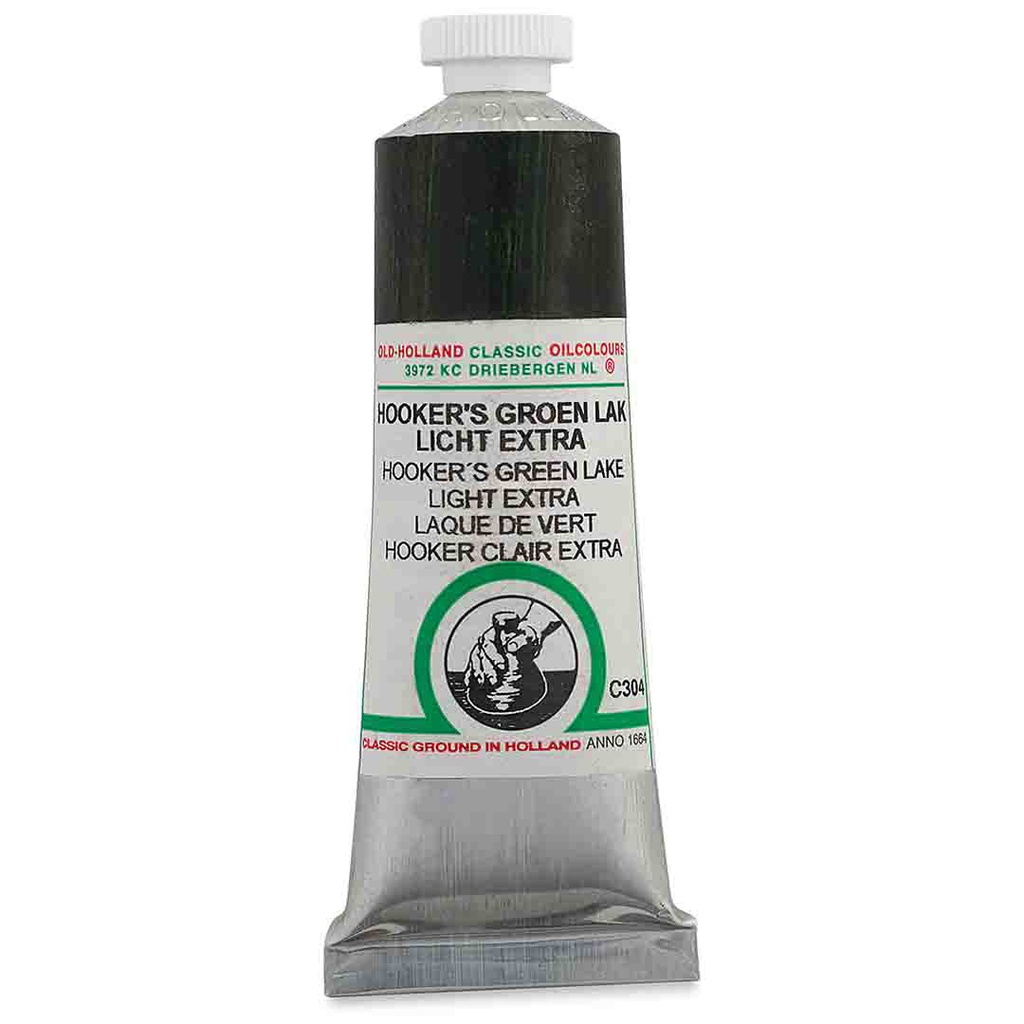 Old Holland - Oil Colour Tube 40ml Hooker's Green Lake Light Extra