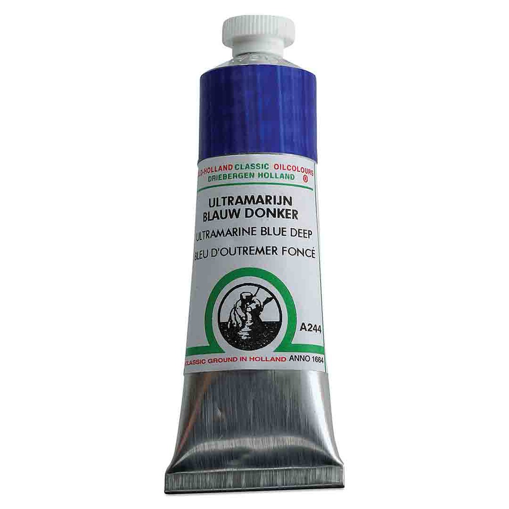 Old Holland - Oil Colour Tube 40ml Ultramarine Blue Deep