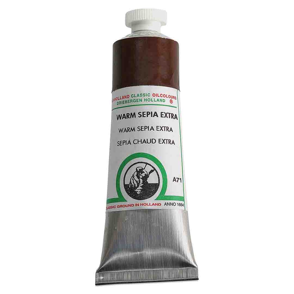 Old Holland - Oil Colour Tube 40ml Warm Sepia Extra