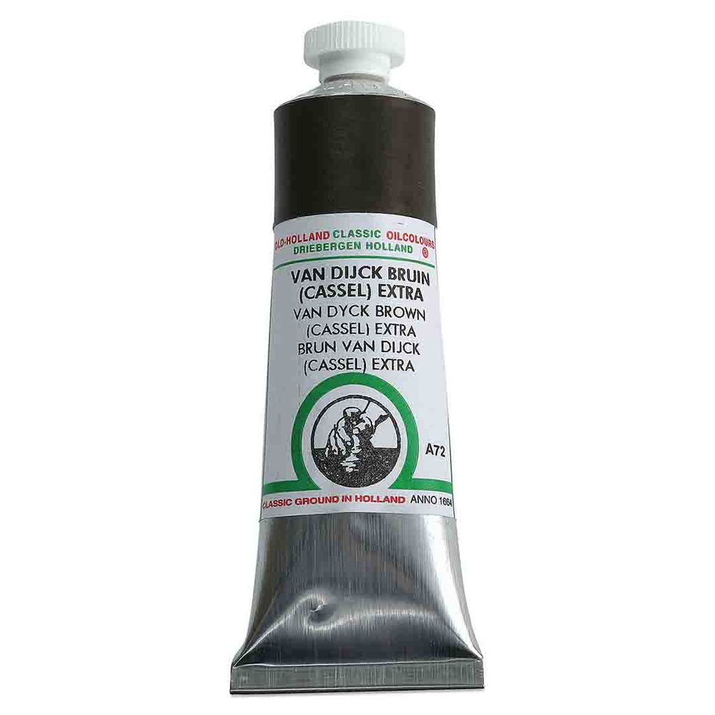 Old Holland - Oil Colour Tube 40ml van Dyck Brown (Cassel) Extra