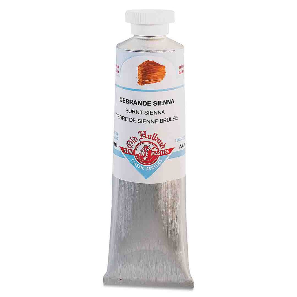 New Masters - Acrylic Tube 60ml Burnt Sienna