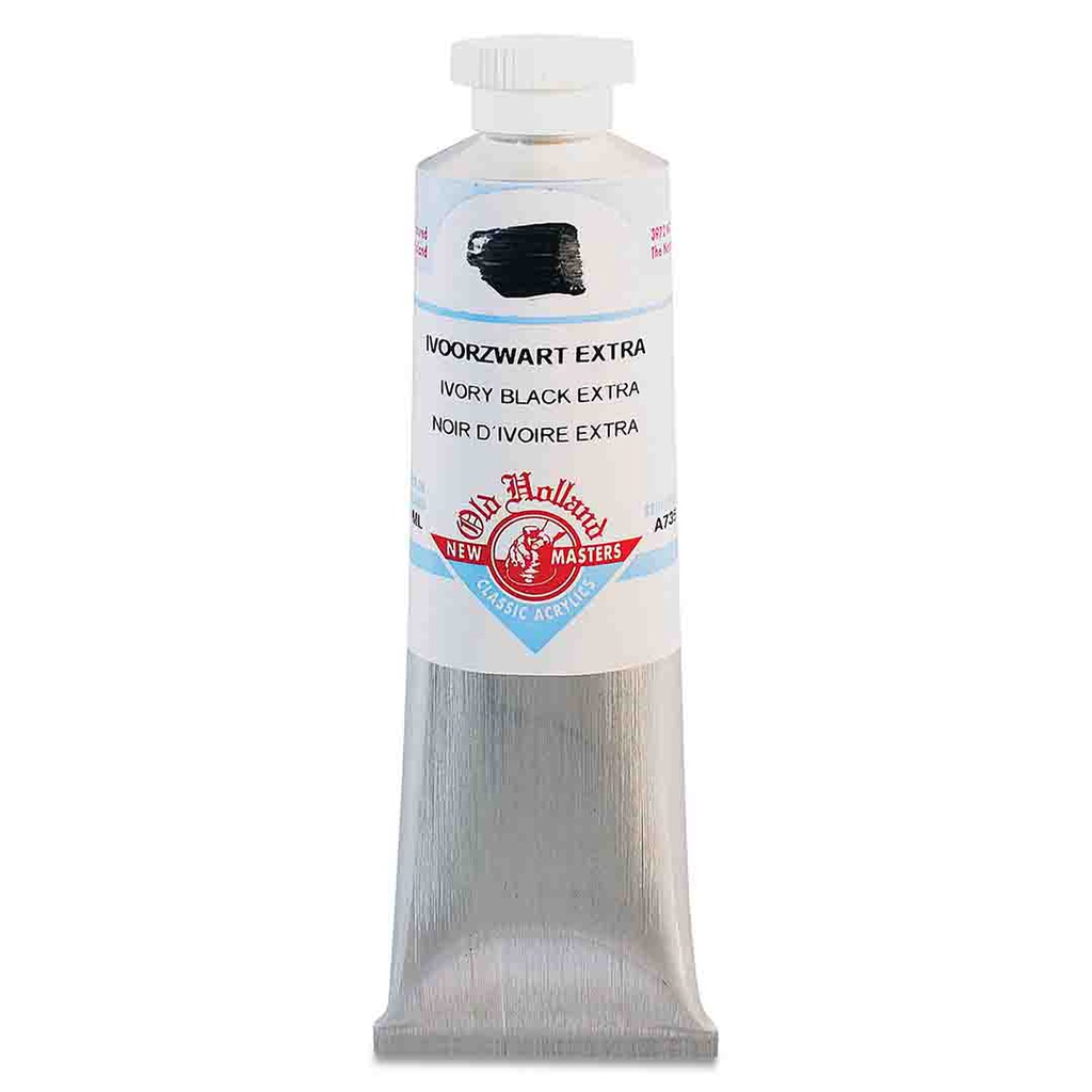 New Masters - Acrylic Tube 60ml Ivory Black Extra
