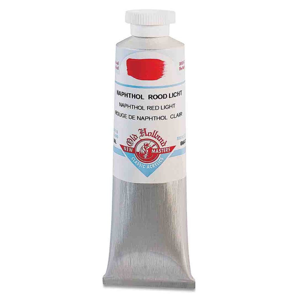 New Masters - Acrylic Tube 60ml Naphthol Red Light