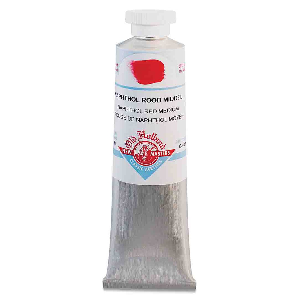 New Masters - Acrylic Tube 60ml Naphthol Red Medium