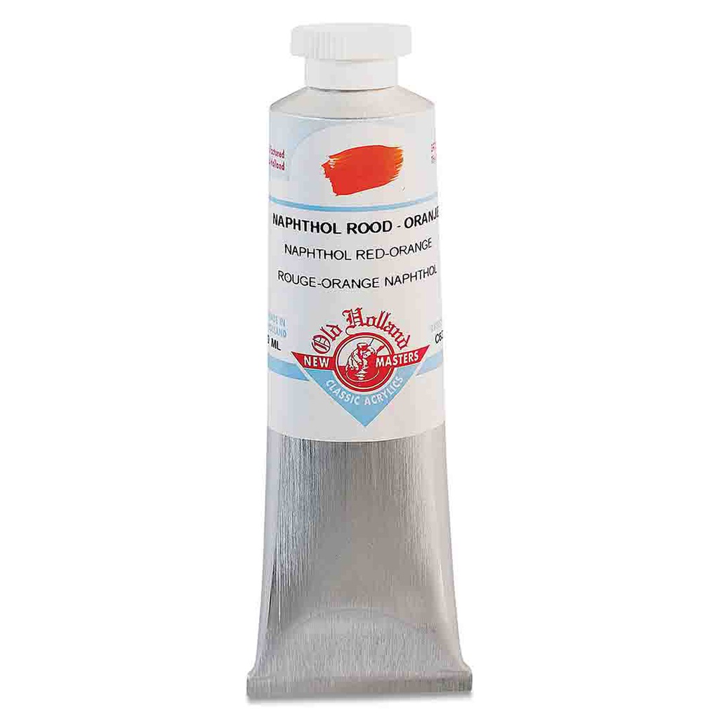 New Masters - Acrylic Tube 60ml Naphthol Red-Orange