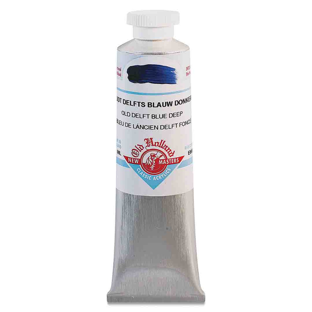New Masters - Acrylic Tube 60ml Old Delft Blue Deep