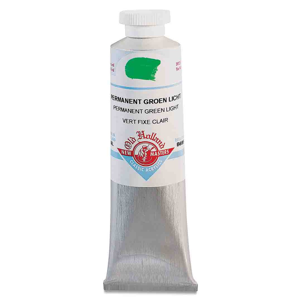 New Masters - Acrylic Tube 60ml Permanent Green Light