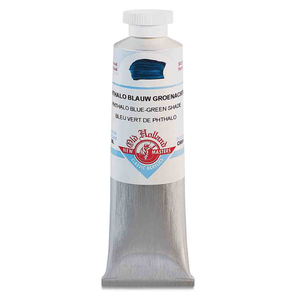 New Masters - Acrylic Tube 60ml Phthalo Blue Green Shade