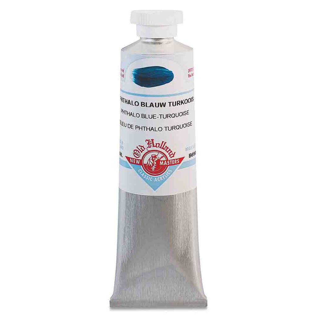 New Masters - Acrylic Tube 60ml Phthalo Blue Turquoise