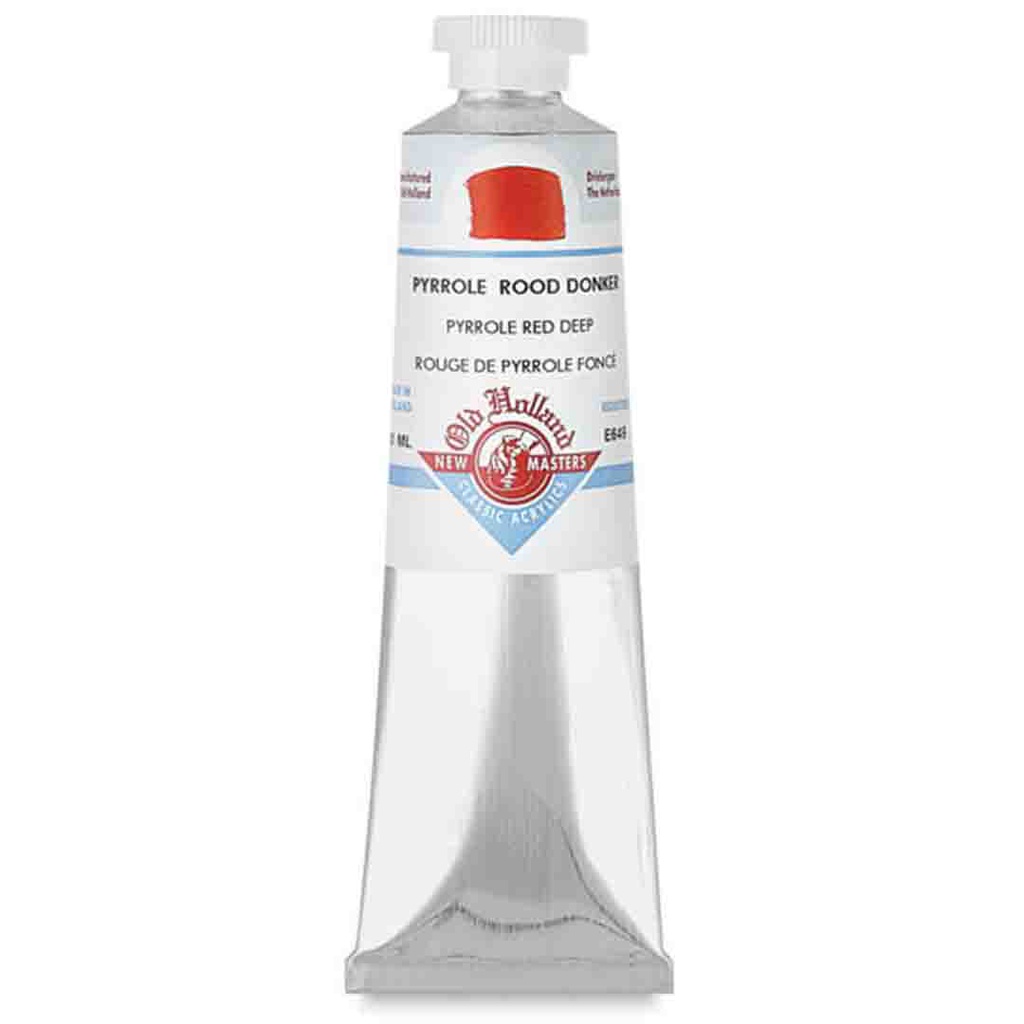 New Masters - Acrylic Tube 60ml Pyrrole Red Deep
