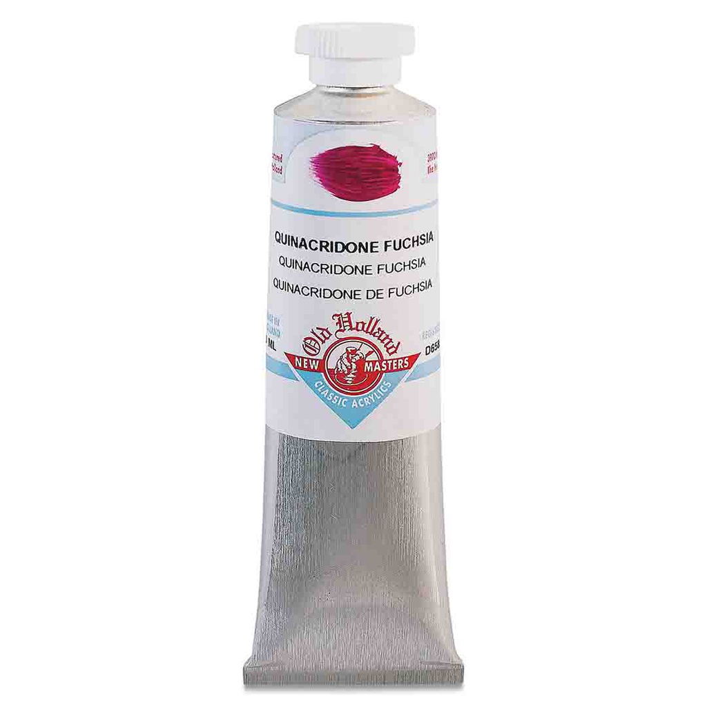 New Masters - Acrylic Tube 60ml Quinacridone Fuchsia