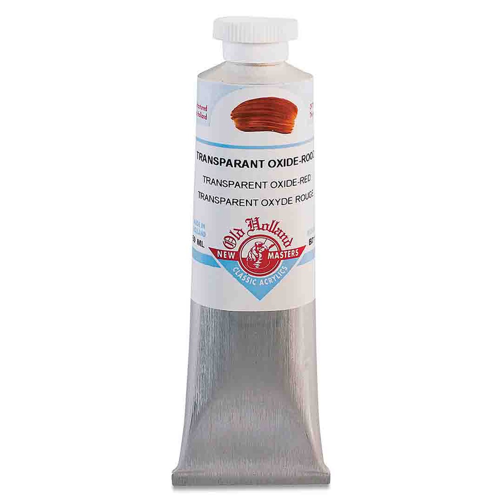 New Masters - Acrylic Tube 60ml Transparent Oxide Red