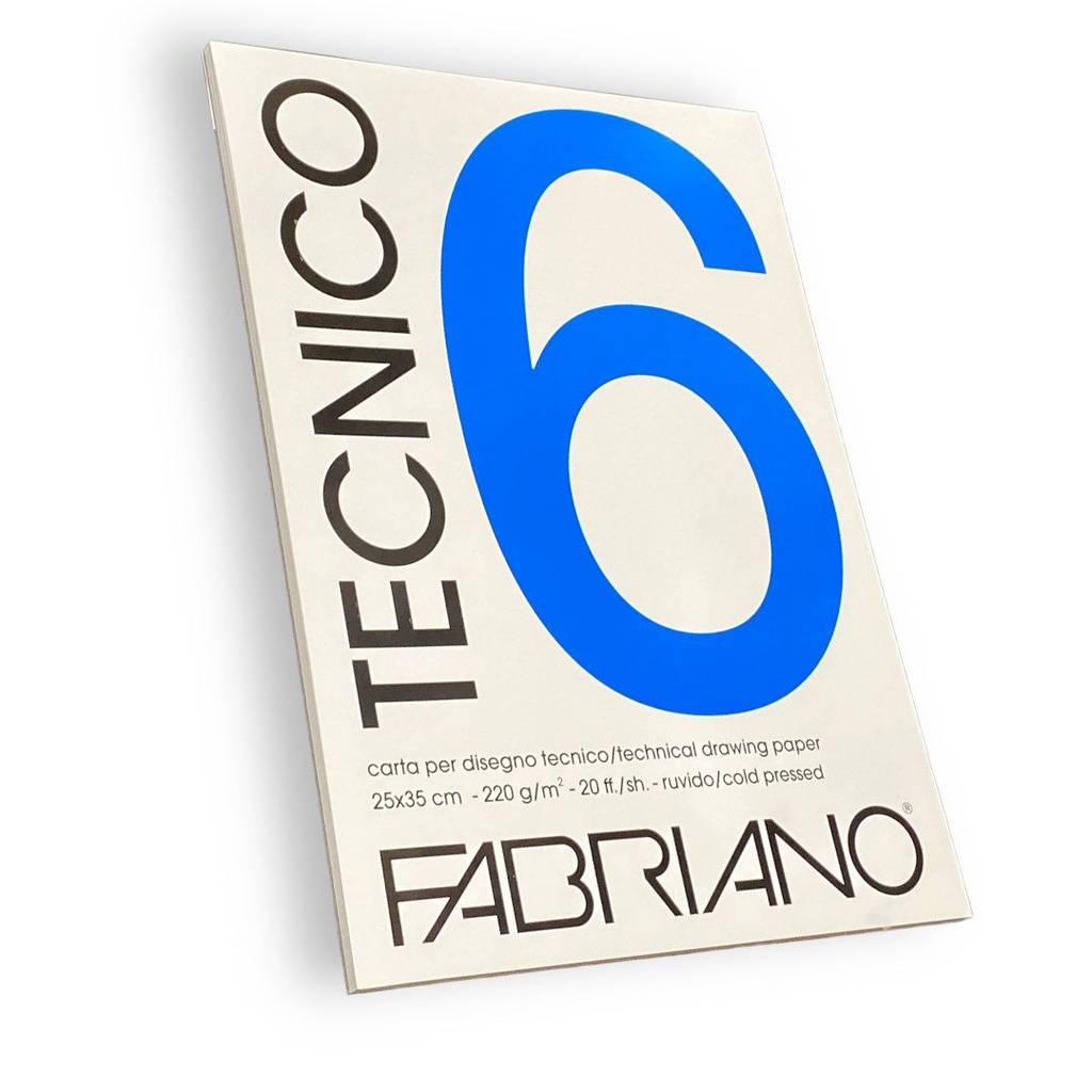 كراسة فابريانو 6 ابيض،20 ورقة 220.00 جم 25 * 35 FABRIANO TECNICO-