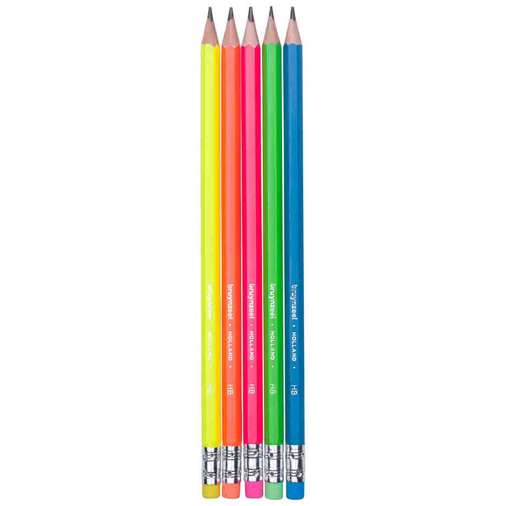 Bruynzeel  GRAPH.PENC.HB+ERASER 5 CF#