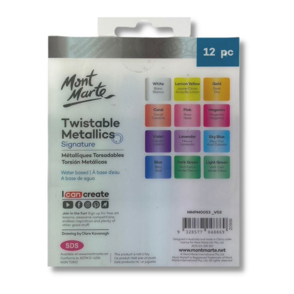 MM Twistable Metallics 12pc