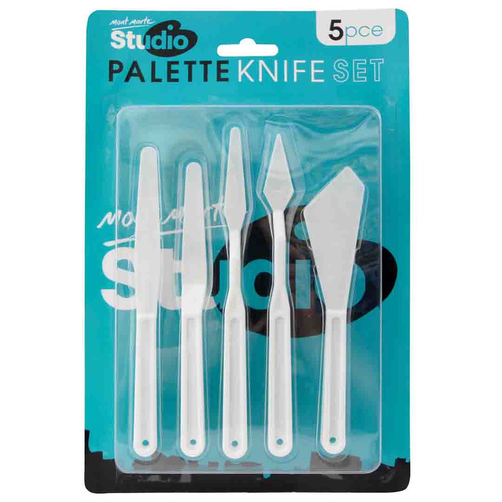 Mont Marte Discovery Palette Knife Set 5pc, Plastic