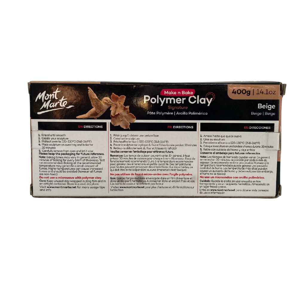 MM Make n Bake Polymer Clay 400g - Beige