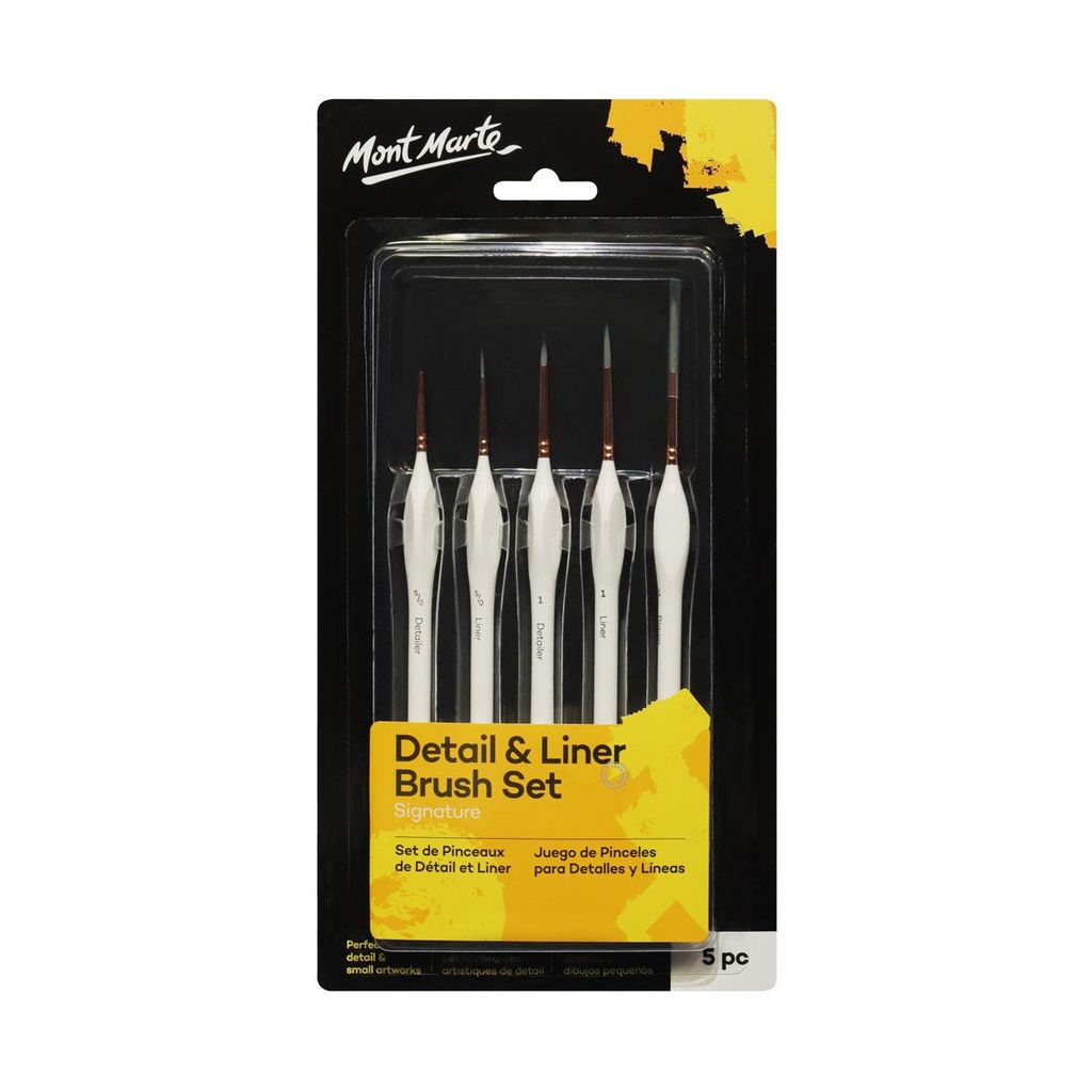 MM Detail/Liner Brush Set 5pc