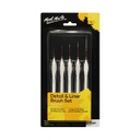 MM Detail/Liner Brush Set 5pc