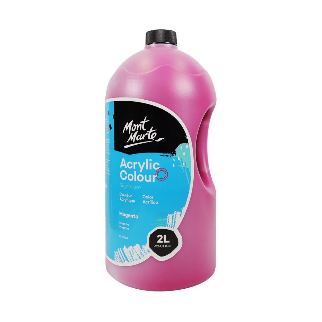 MM Acrylic Colour 2L Pump - Magenta