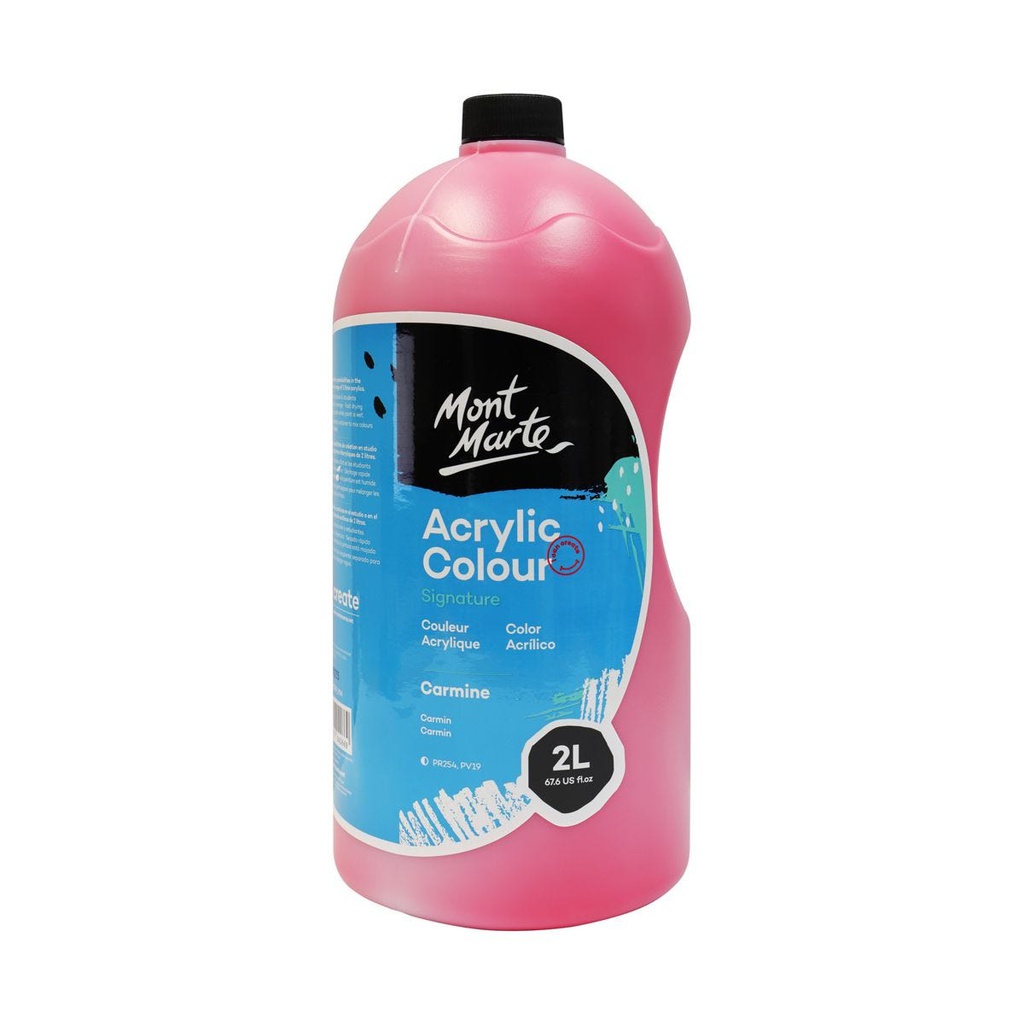 MM Acrylic Colour 2L Pump - Carmine