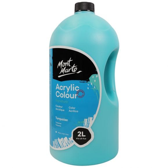 MM Studio School Acrylic 2L Pump - Turquoise