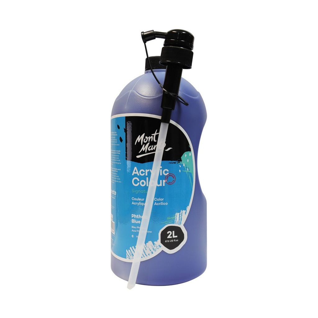 MM Studio School Acrylic 2L Pump - Phthalo Blue