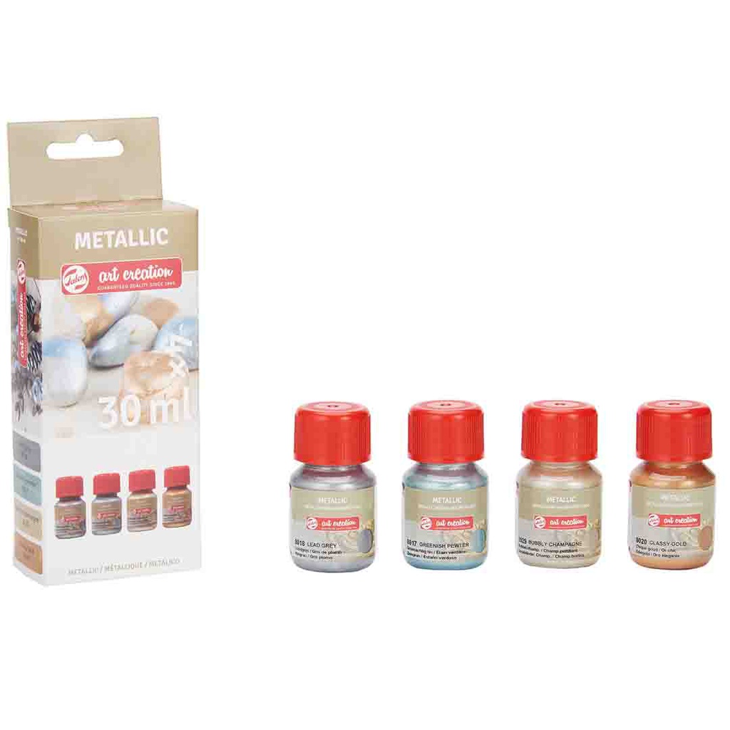 ART CREATION METALLIC COLOUR SET 4*30ML