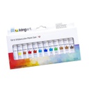 12 KINGART 12 ml WATERCOLOR PAINT SET