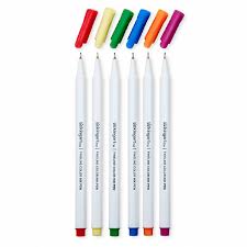 24 KINGART FINELINE COLOR INK PEN SET