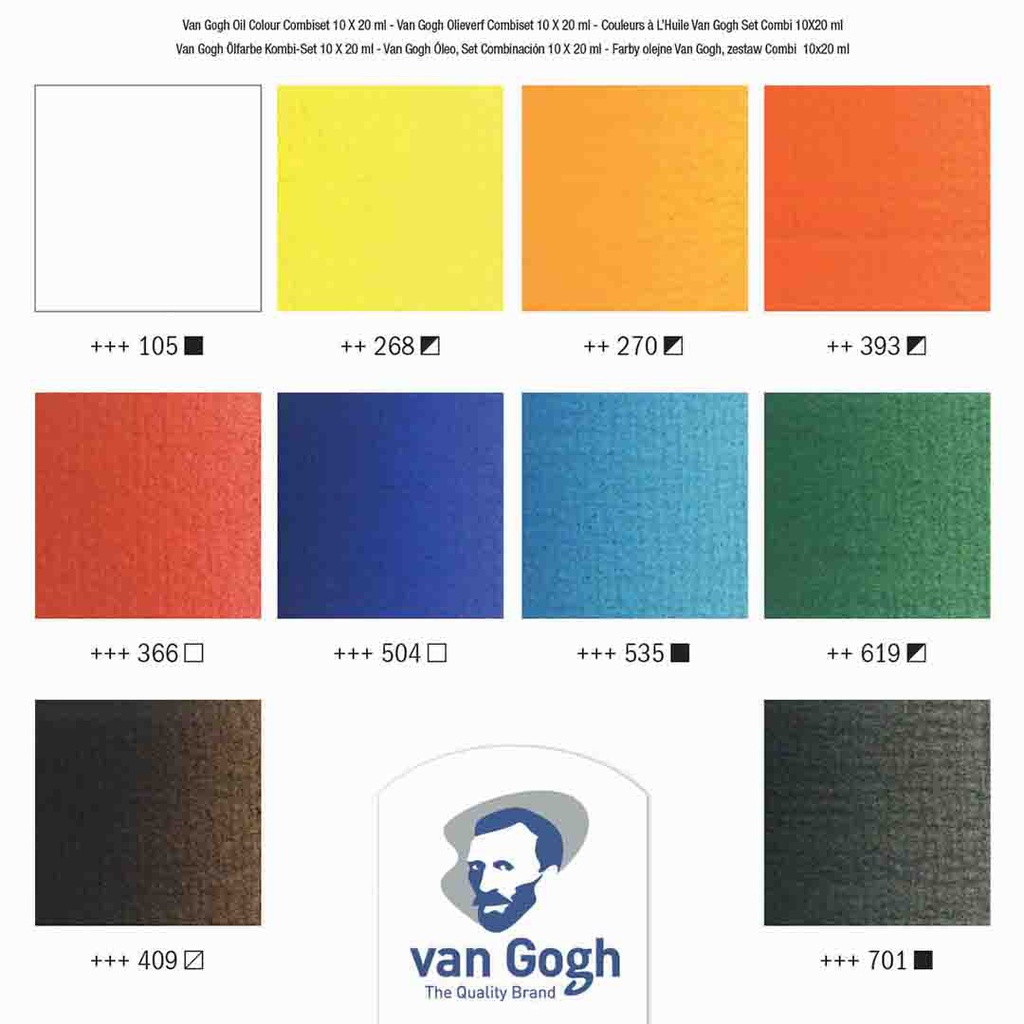 Van Gogh Oil color combiset 10 x 20 ml