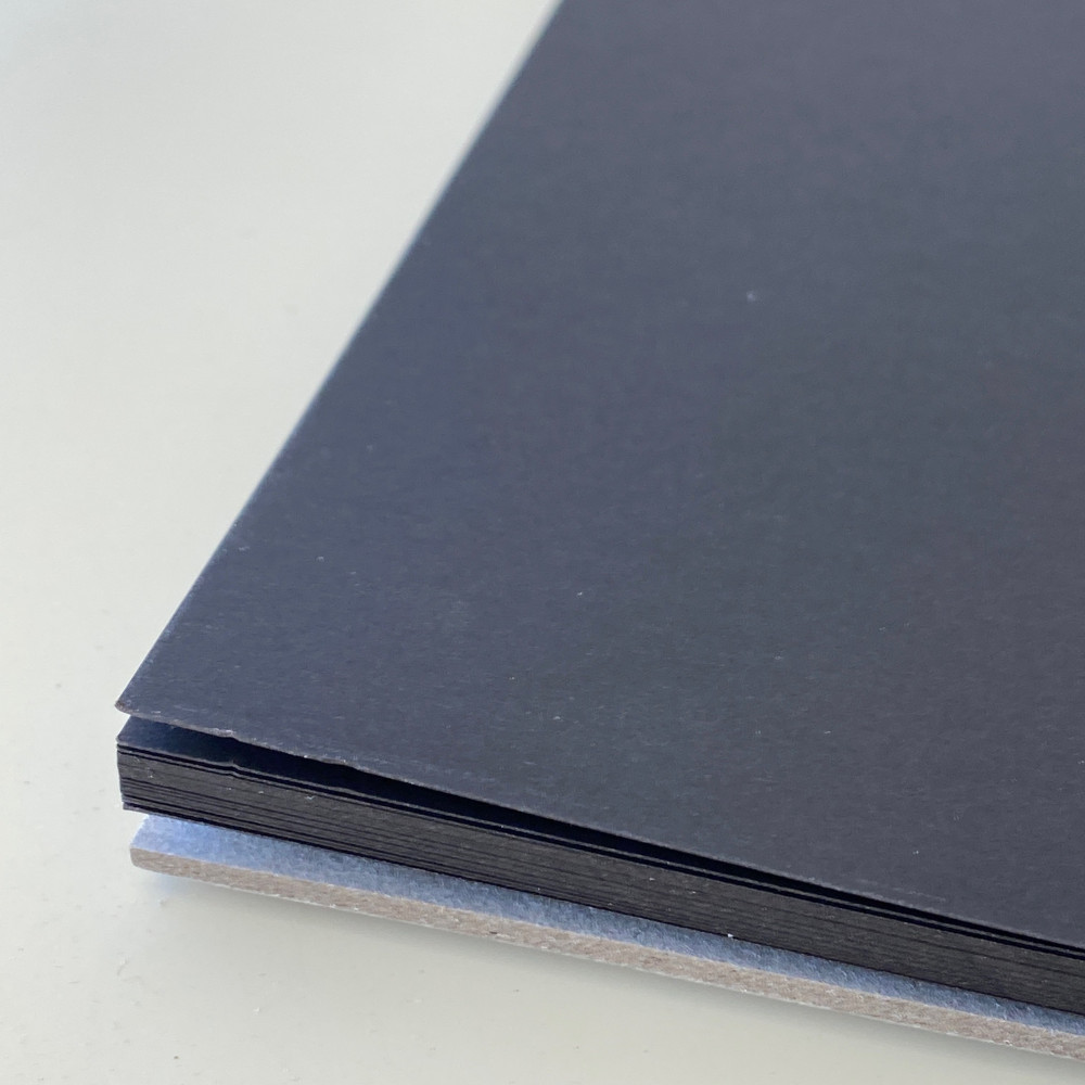 black paper brochure A3 200gsm