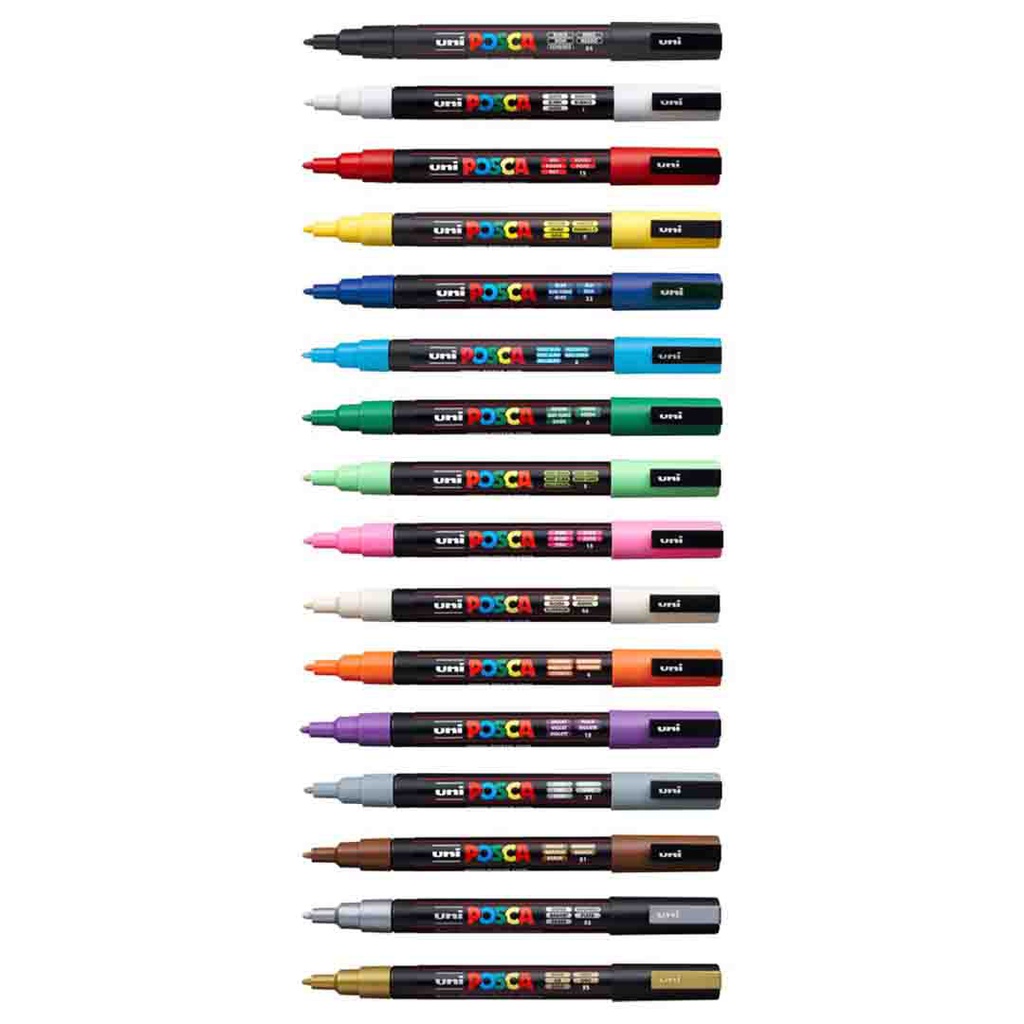 POSCA Marker colors for all surfaces 0.9-1.3 MM