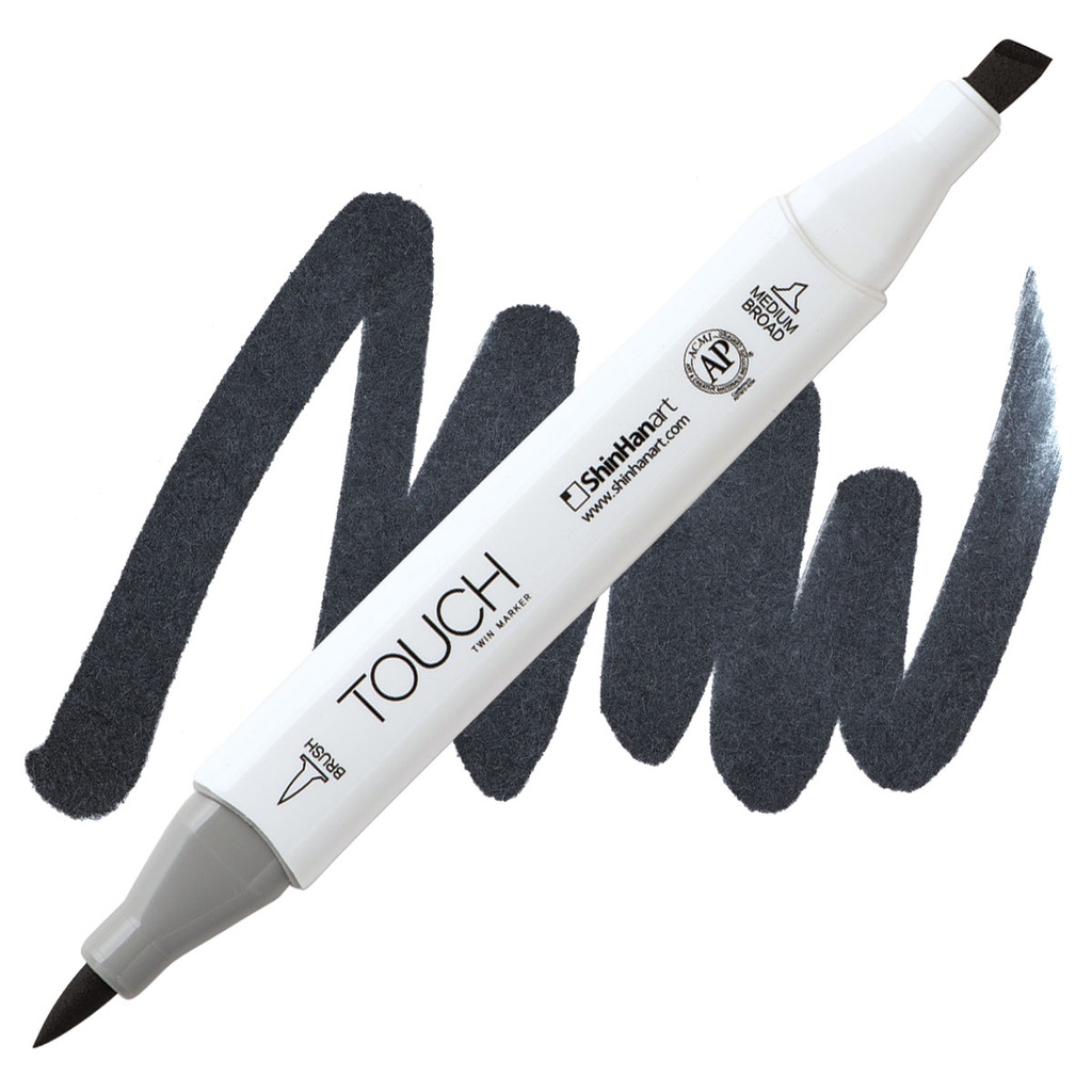 Shinhan Touch Twin Brush Marker- Black 120