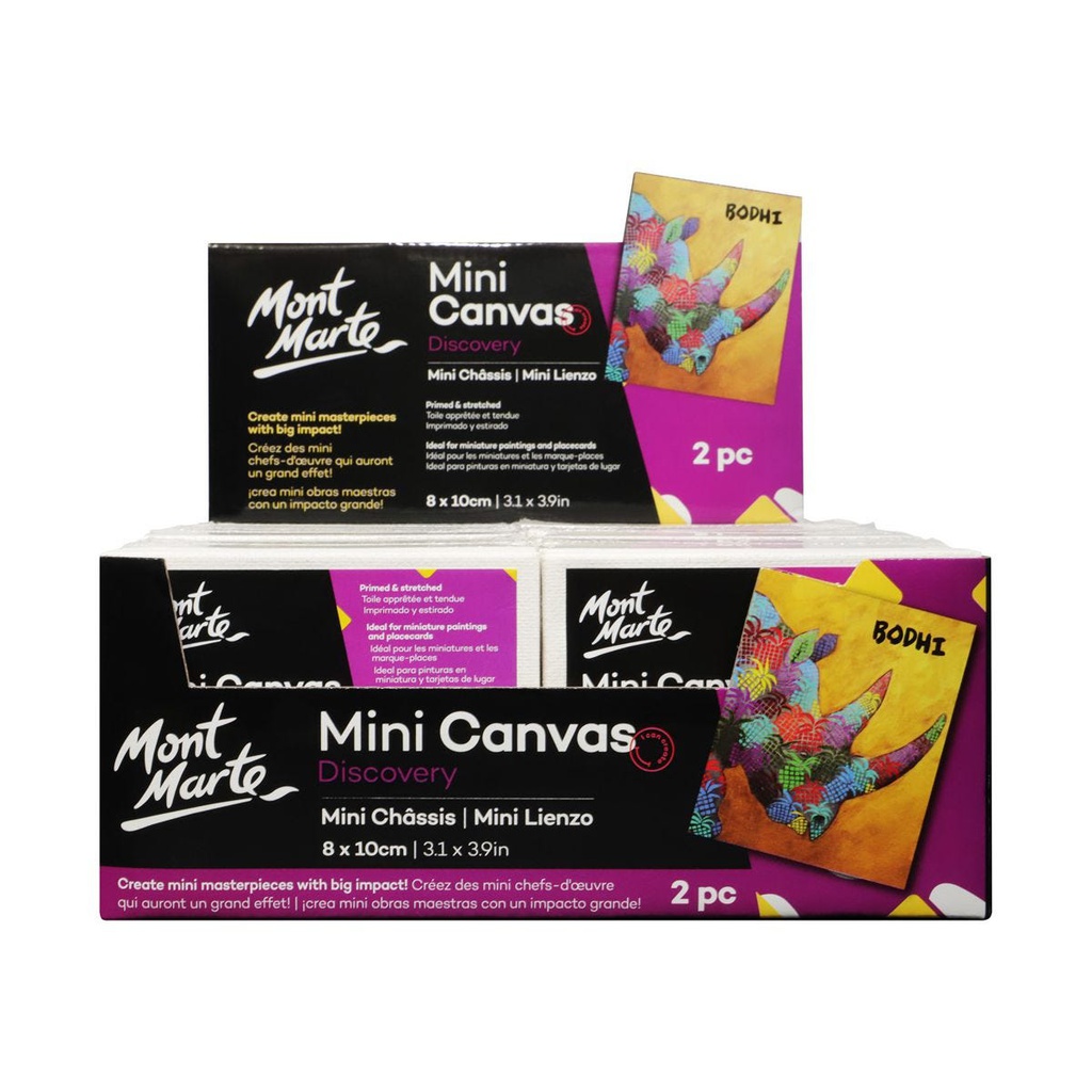 MONT-MARTE Mini Canvas Discovery 8 x 10cm (3.1 x 3.9in) 2pce