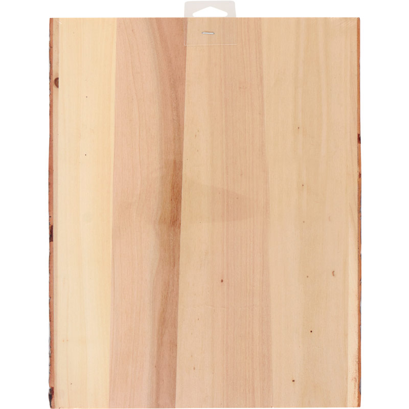 Wood Surfaces Wood Plank with Bark, 101/2&quot; x 13