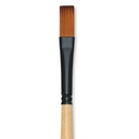 Dynasty Black Gold Brush - Flat, Long Handle, Size 4