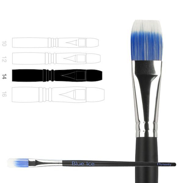 Dynasty Blue Ice Brushes - Prime Art - BLUE ICE BRIGHT 14