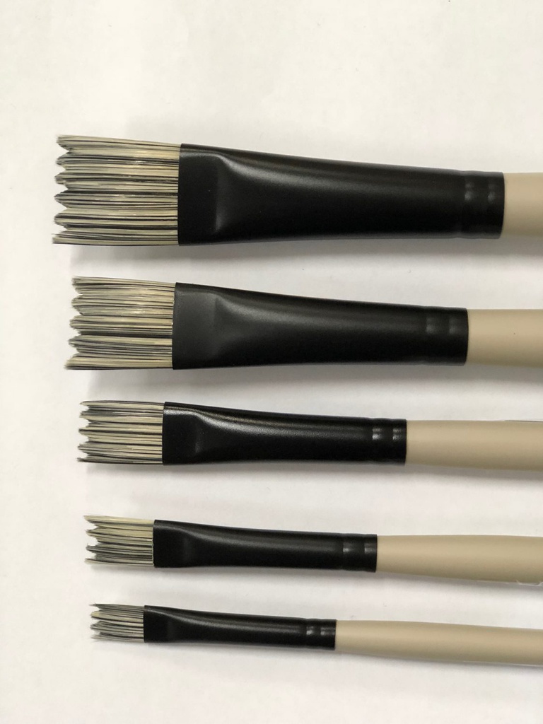 Dynasty Black Steel Synthetic Brush - Wave Size 6