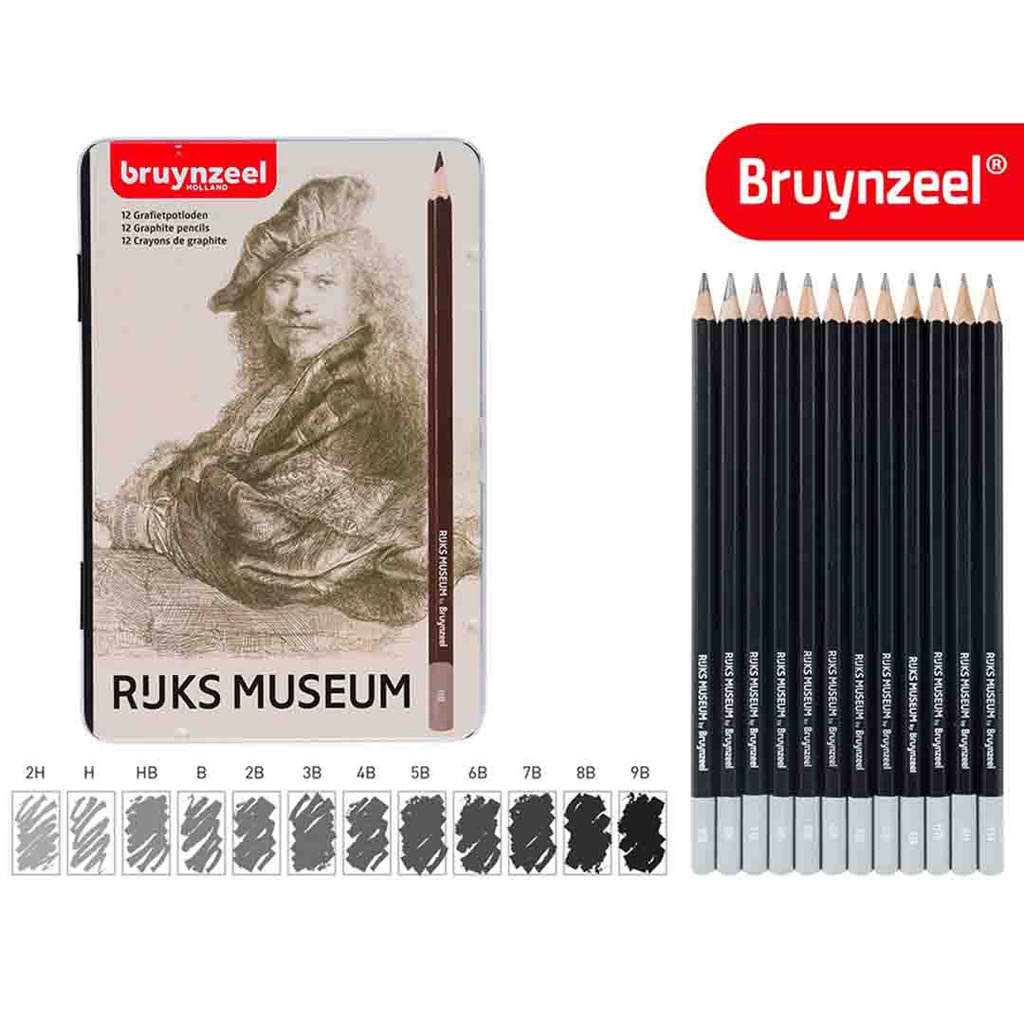 Bruynzeel Design Graphite Pencil Set - Set of 12