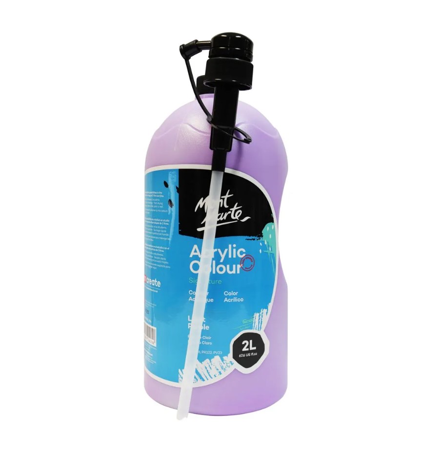 MONT-MARTE Acrylic Colour 2L Pump - Light Purple