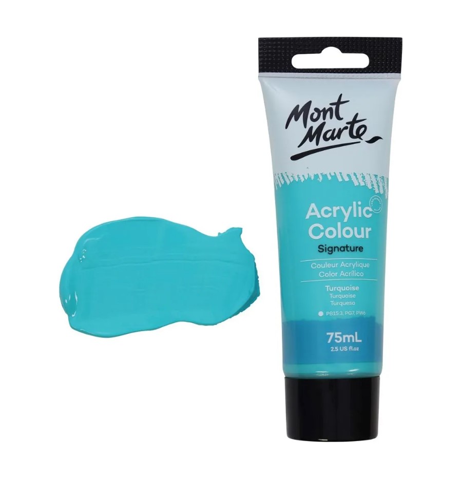 MONT-MARTE Studio Acrylic Paint 75ml - Turquoise