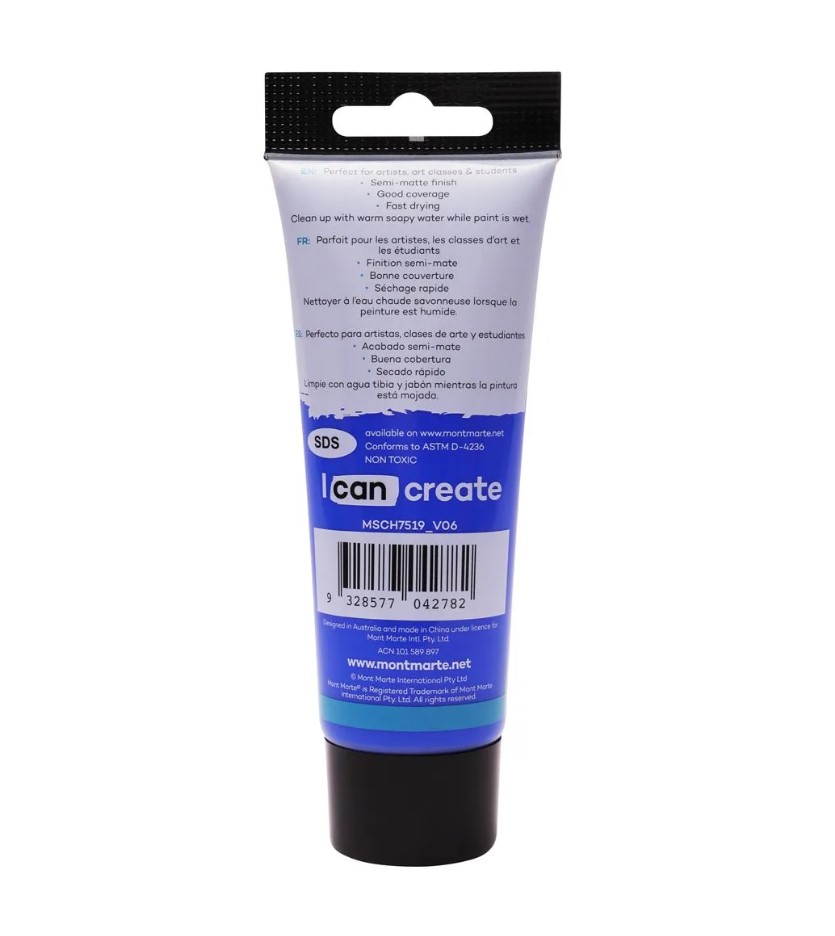 MONT-MARTE Studio Acrylic Paint 75ml - Cobalt Blue