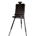 MONT-MARTE Black French Box Easel with gift box