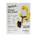 MONT-MARTE Black French Box Easel with gift box