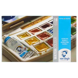 [20808618] Van Gogh water colors set plastic 18 pans