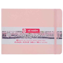 [9314015M] Art Creation sketch book black P.PINK 21X15 140G 