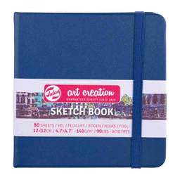 [9314234M] Art Creation sketch book black NVY.BL.12X12 140G 