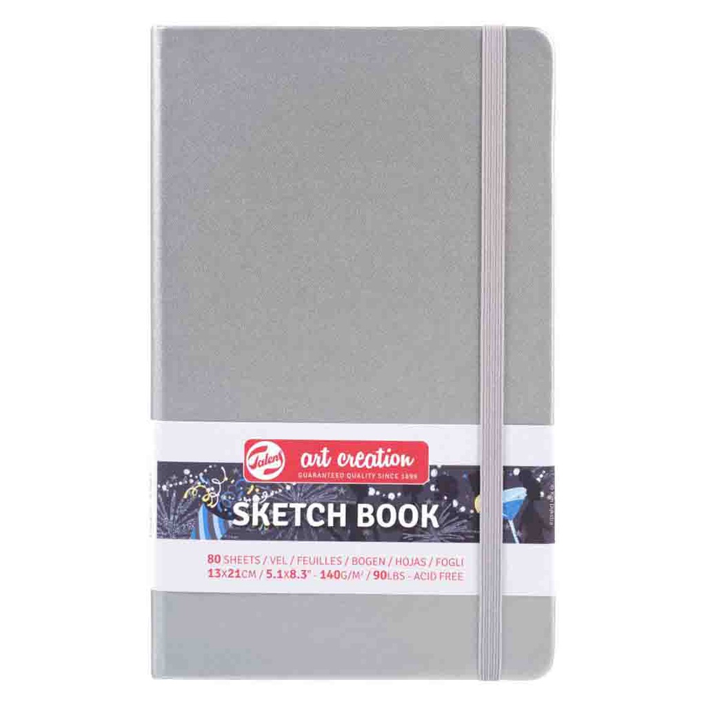 Art Creation sketch book black S.SLVR.13X21 140G 