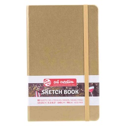 [9314142M] Art Creation sketch book black W.GOLD 13X21 140G 